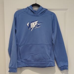 Nike Kids Blue Hoodie with Logo